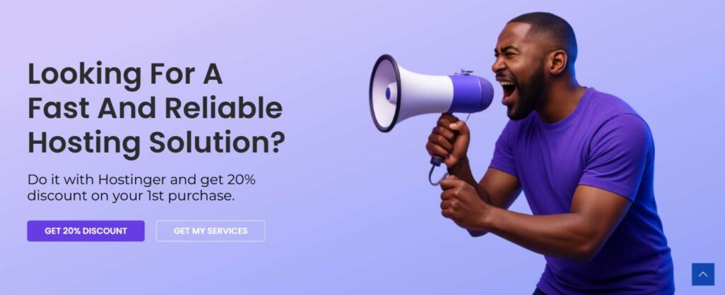 Get 20% Discount on your 1st purchase from Hostinger