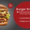 Attractive burger brand design for canva pro