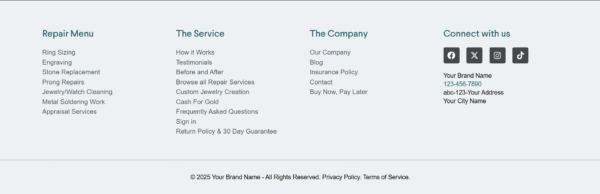 Interactive WordPress Footer For Elementor