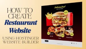 How to create a restaurant website using Hostinger Website Builder