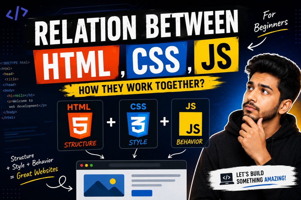 Relationship Between HTML, CSS, and JavaScript