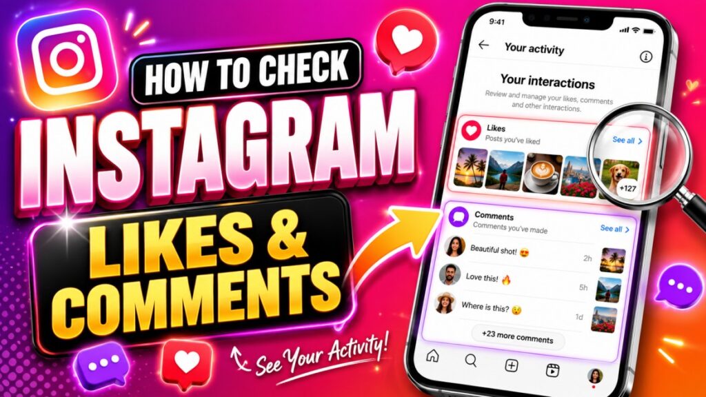 How to check your Likes and Comments on Instagram